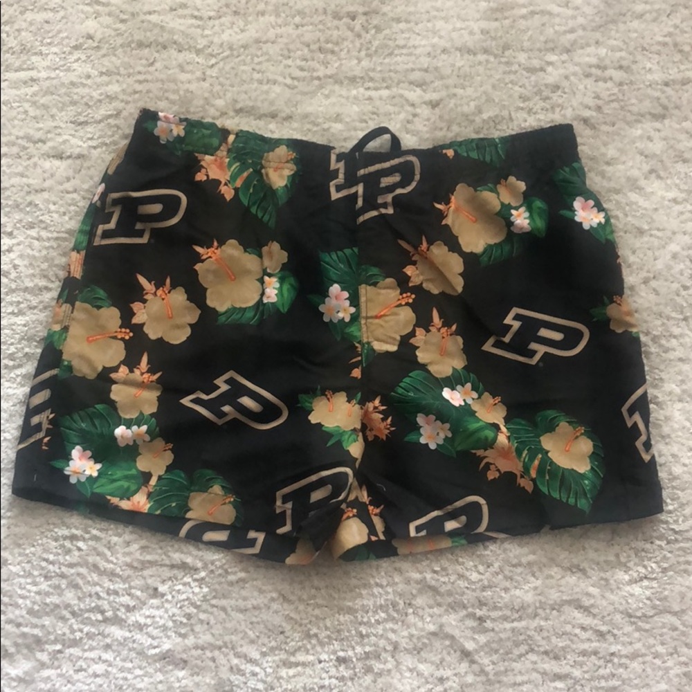 Men’s Hawaiian Swimsuit Trunks with Purdue Logo